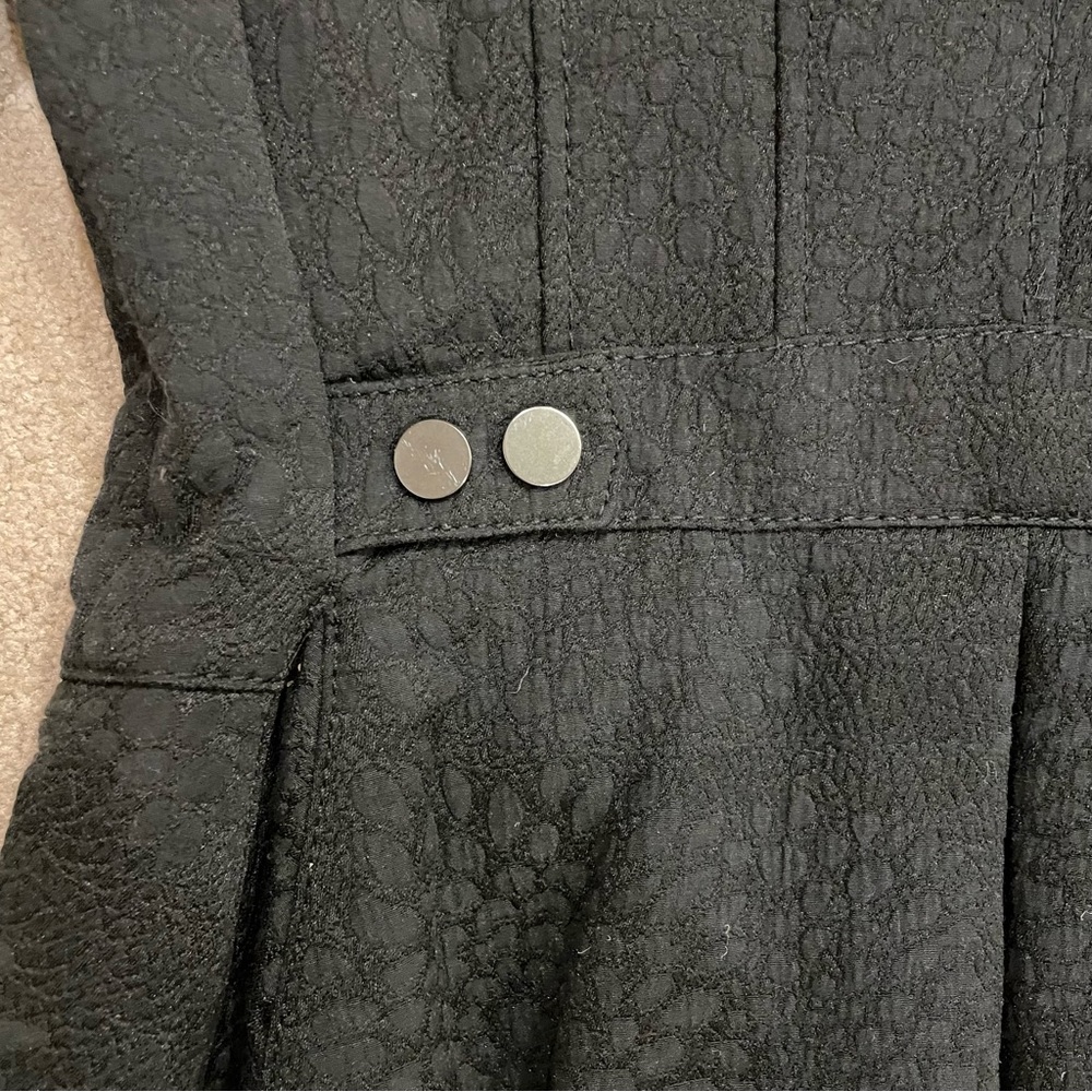 BCBG Textured Zipper Detail Blazer/Coat/Jacket, Black, Size S, NWOT - Picture 4 of 7